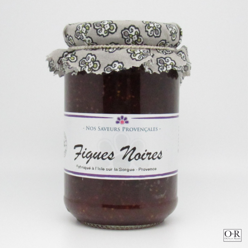 Confiture de Figues Noires Olive et Raisin